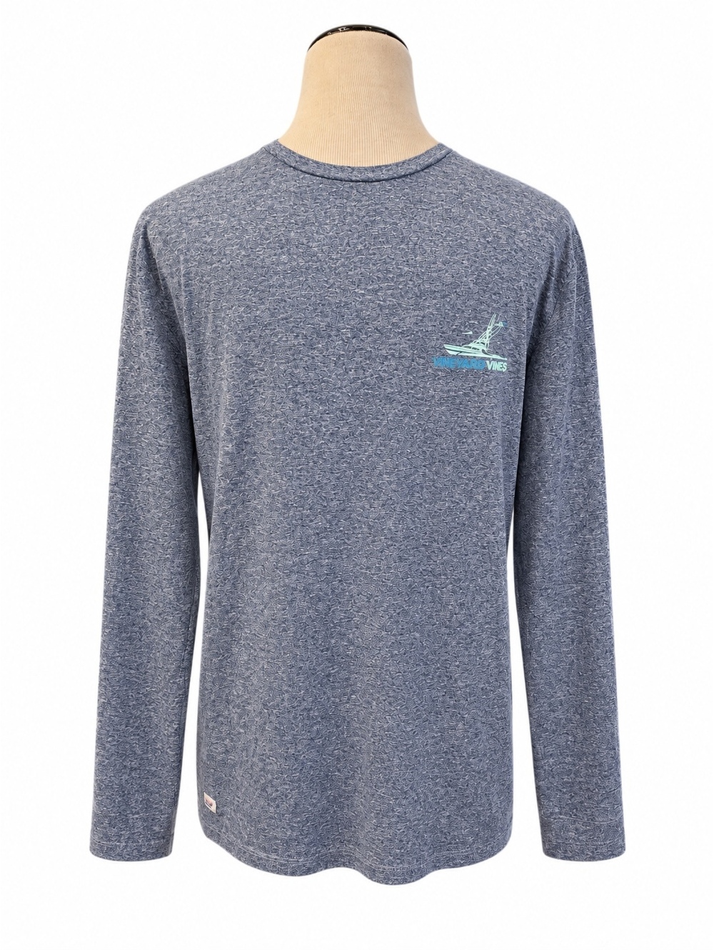 Vineyard Vines Preppy Gray Long Sleeve T-Shirt Sz S